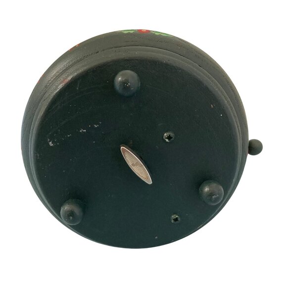 Vintage Christmas Hand Painted Santa Claus Music Box Works - Picture 5 of 10